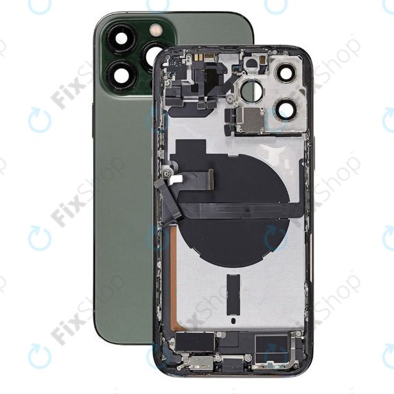Apple iPhone 13 Pro Max - Hinteres Gehäuse mit Kleinteilen (Alpine Green)