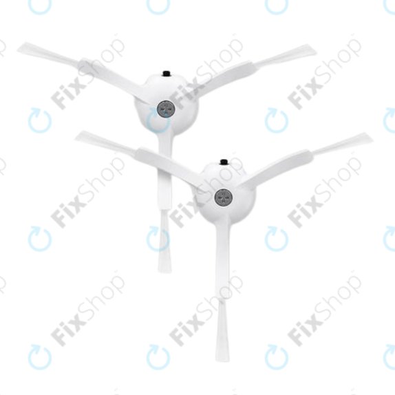 Seitenbürste, 2 Stk., Weiß für Roborock Qrevo MaxV, Pro, Plus, S