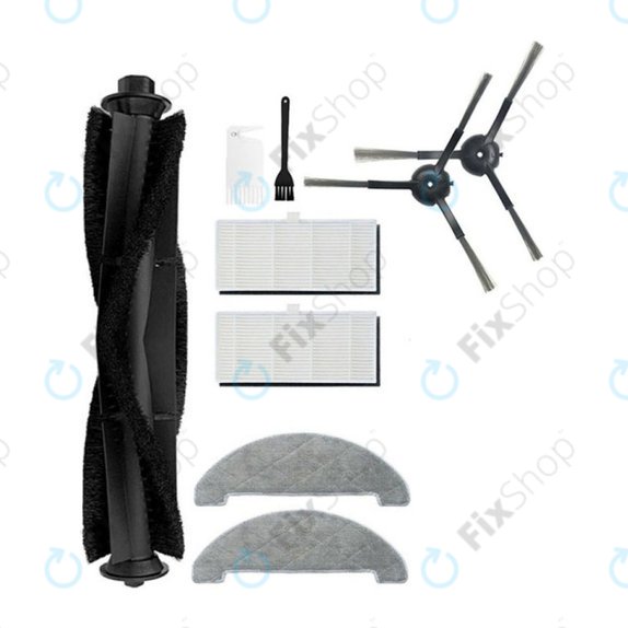 Xiaomi Viomi S9, Proscenic M7 Pro, M7 Max, M8 Pro - Standard-Set (Schwarz)