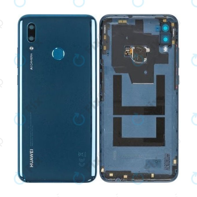 Huawei P Smart (2019) - Akkudeckel + Fingerprint Sensor (Sapphire Blue) - 02352LUW Genuine Service Pack