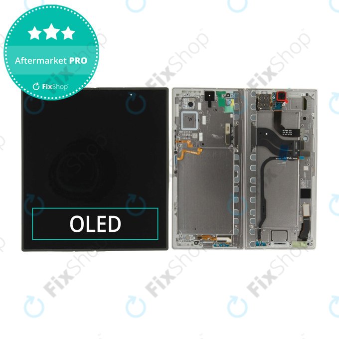 Samsung Galaxy Z Fold 7 F966B - LCD Display + Touchscreen Front Glas + Rahmen (Silver Shadow) OLED