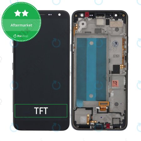 LG K40 - LCD Display + Touchscreen Front Glas + Rahmen (Black) TFT