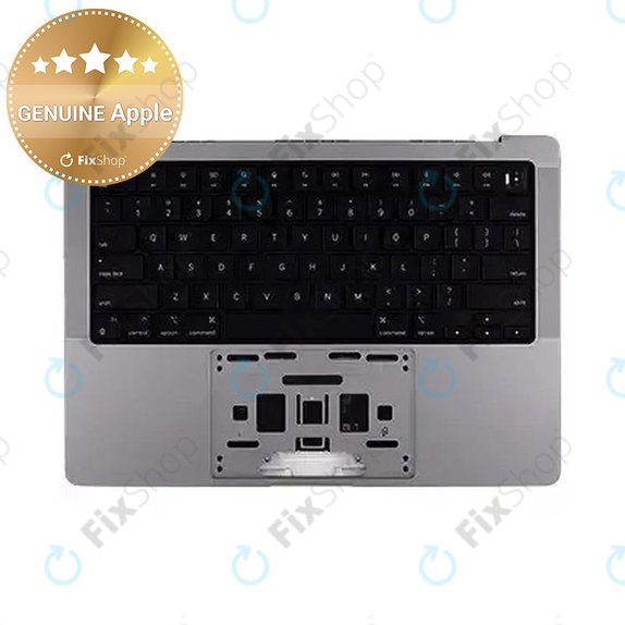 Oberer Tastaturrahmen für MacBook Pro 14", A2918 (2023), mit US-Tastatur und Akku, Space Black, 661-37958, Genuine Apple