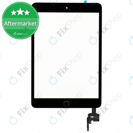 Apple iPad Mini 3 - Touchscreen Front Glas + IC Connector Anschluss (Black)