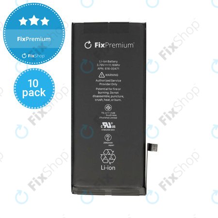 Apple iPhone XR - Akku Batterie 2942mAh FixPremium (10 Pack)