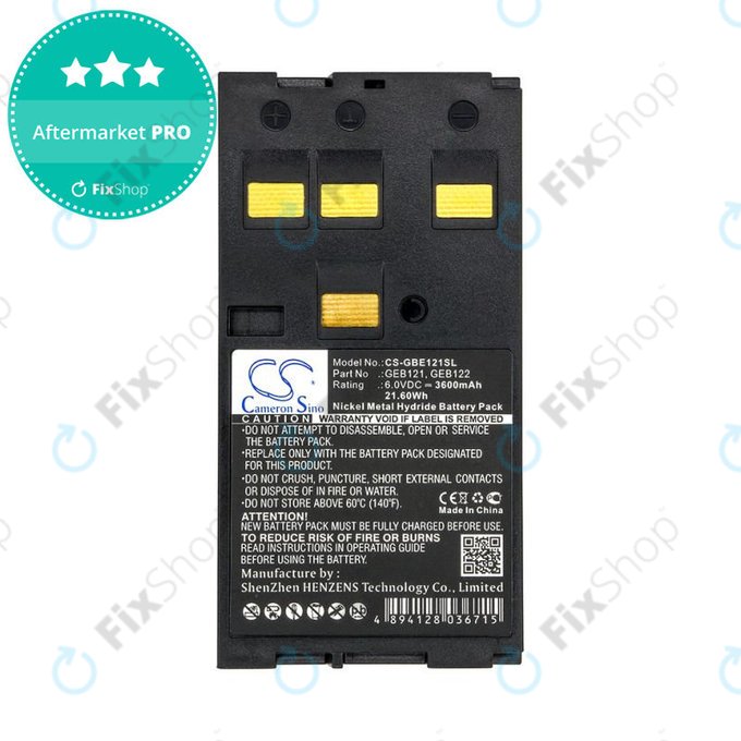 Akku batterie für Leica 400, 3600mAh, Ni-MH, 6V, GEB121, HQ