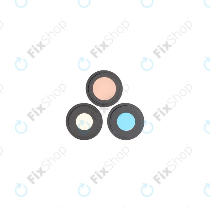 Apple iPhone 16 Pro, 16 Pro Max - Rückfahrkameraglas mit Rahmen (Black Titanium) - 3Stk.