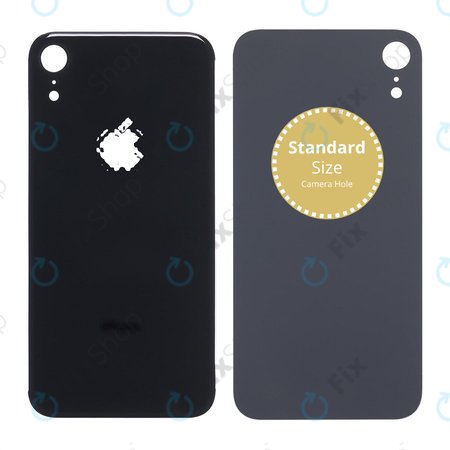 Apple iPhone XR - Backcover Glas (Black)