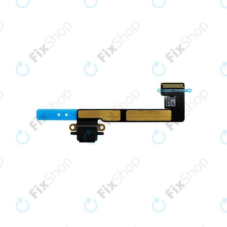 Apple iPad Mini 2, Mini 3 - Ladestecker Ladebuchse + Flex Kabel (Black)