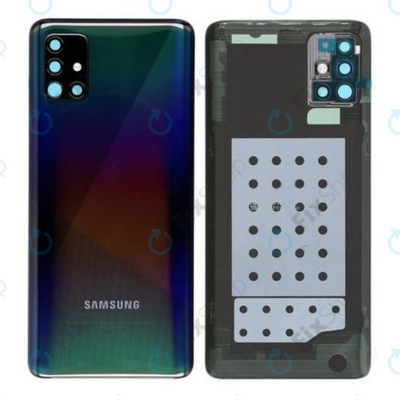 Samsung Galaxy A51 A515F - Akkudeckel (Prism Crush Black) - GH82-21653B Genuine Service Pack