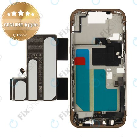 Mittelrahmen mit Batterie für iPhone 16 Pro | Desert Titanium | ZD076-00691 | Genuine Apple
