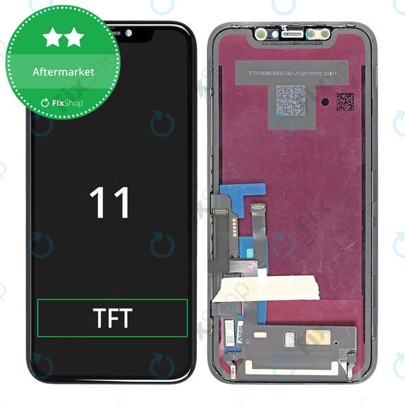 Display In-Cell HD+ für iPhone 11, Touchscreen-Glas mit Rahmen