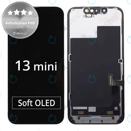 Apple iPhone 13 Mini - LCD Display + Touchscreen Front Glas + Rahmen Refurbished PRO