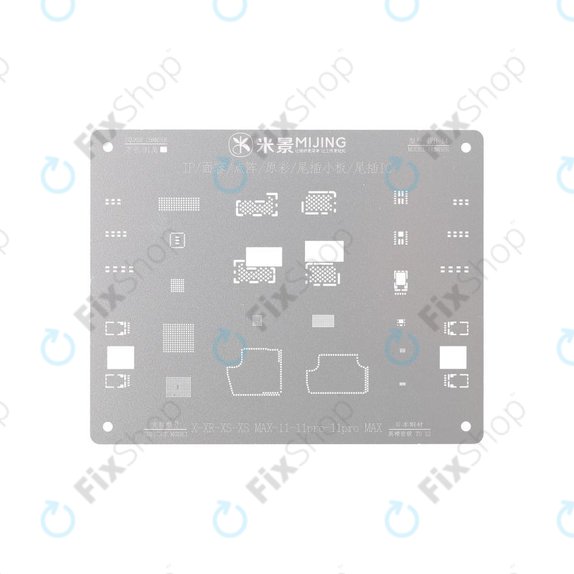 MiJing IPH-14 - Hauptplatine Stahlschablone für iPhone X - 11 Pro Max