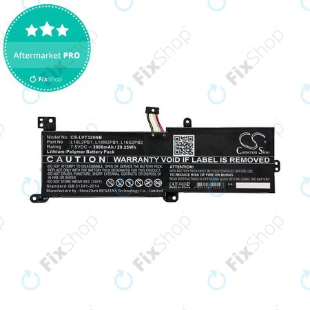 Akku batterie für Lenovo 320, 330, 520, Ideapad 320, 330, S145, 3900mAh, Li-Pol, 7.5V, L16L2PB1, HQ