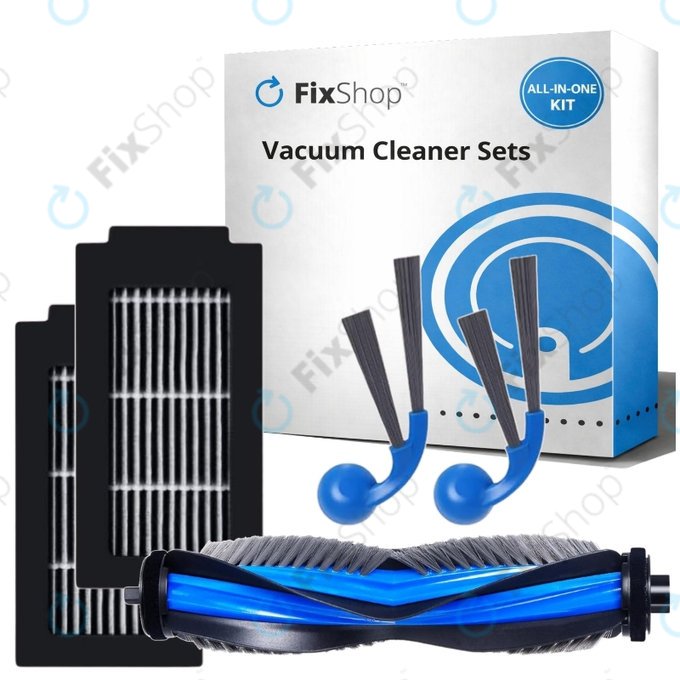 Ersatzteilset für Ecovacs Deebot T30C Omni (1x Hauptbürste, 2x Filter, 2x Seitenbürste)