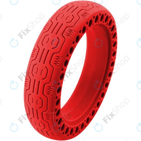 Xiaomi Mi Electric Scooter 1S, 2 M365, Essential, Pro, Pro 2 - Dauerhaft Schlauchloser Vollgummireifen (Typ 1) (Red)