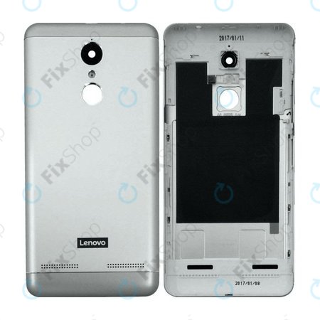 Lenovo K6 Power K33a42 - Akkudeckel + Kameraglas (grau)