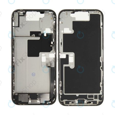 Apple iPhone 16 Pro Max - Mittelrahmen + Ein-/Ausschalter + Lautstärketasten (White Titanium)