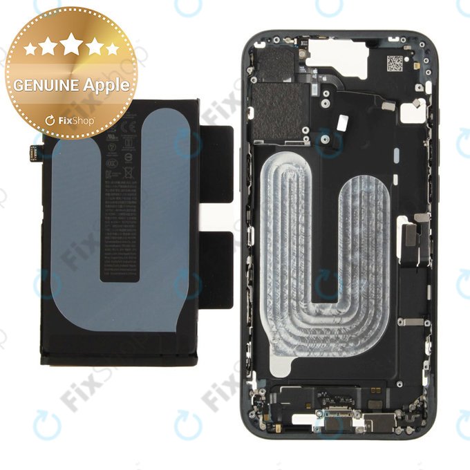 Mittelrahmen mit Batterie für iPhone 16 Plus | Black | ZD076-00684 | Genuine Apple