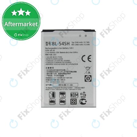 LG G3 S D722, L90 D405, Bello - Akku Batterie BL-54SH 2540mAh