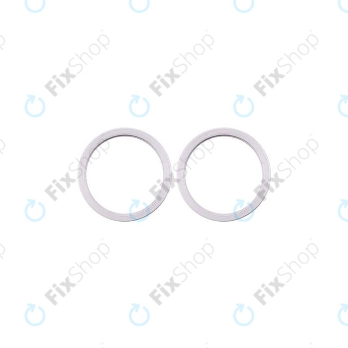 Apple iPhone 11, 12, 12 mini - Rückfahrkamera Schieberahmen (White) - 2Stk.