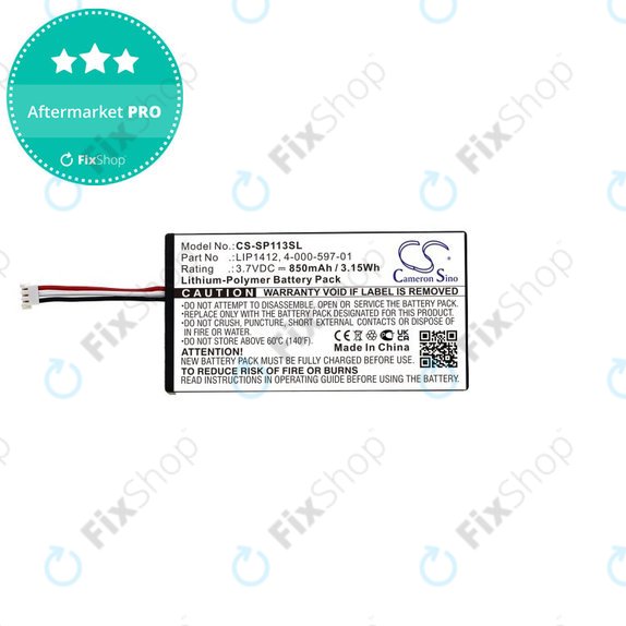 Batterie für PSP, 850mAh, Li-Pol, 3.7V, LIP1412, HQ