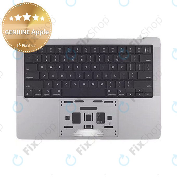 Oberer Tastaturrahmen für MacBook Pro 14", A2442 (2021), A2779 (2023), mit US-Tastatur und Akku, Space Gray, 661-21972, Genuine Apple