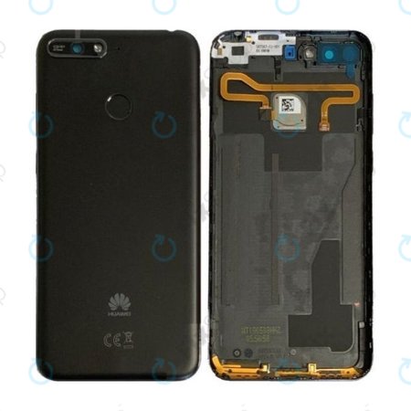 Huawei Y6 Prime (2018) - Akkudeckel + Fingerprint Sensor (Schwarz) - 97070TYG