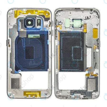 Samsung Galaxy S6 Edge G925F - Mittlerer Rahmen (Black Sapphire) - GH96-08376A Genuine Service Pack