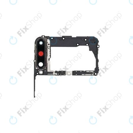 Huawei P40 Lite E - Motherboard Abdeckung + Rückfahrkamera Glas (Midnight Black) - 51661PVP, 51661RLH