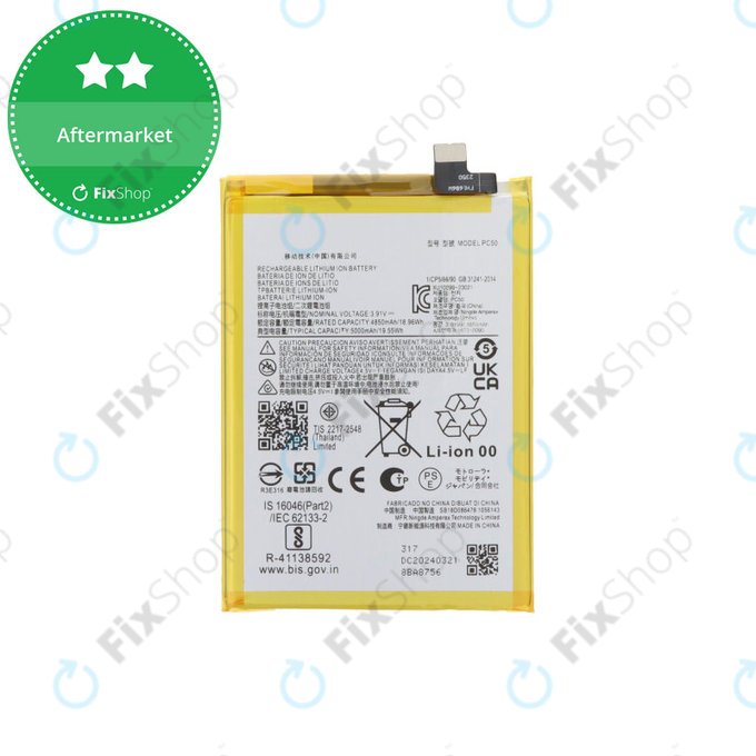 Motorola Moto G14, G54, E14 - Akku Batterie PC50 5000mAh