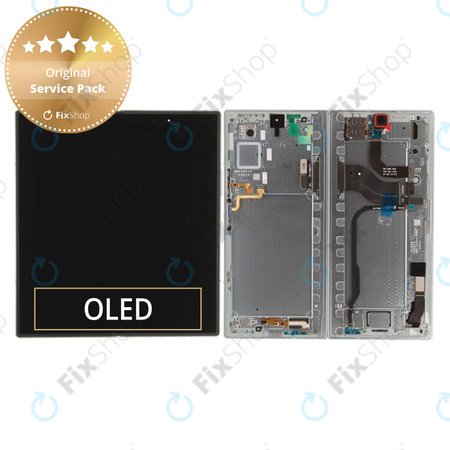 Samsung Galaxy Z Fold 7 F966B - LCD Display + Touchscreen Front Glas + Rahmen (Mint) - GH82-37548D Genuine Service Pack