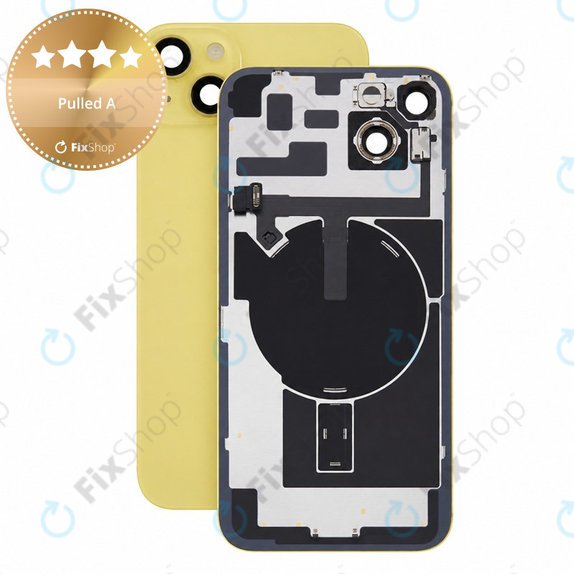 Glas der Rückabdeckung für iPhone 14 Plus, Yellow, Pulled A