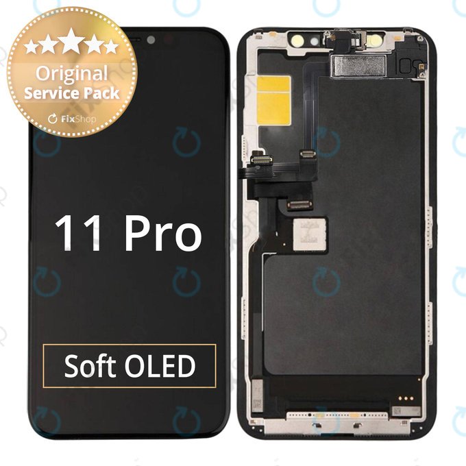 Apple iPhone 11 Pro - LCD Display + Touchscreen Front Glas + Rahmen - 661-15931 Genuine Service Pack