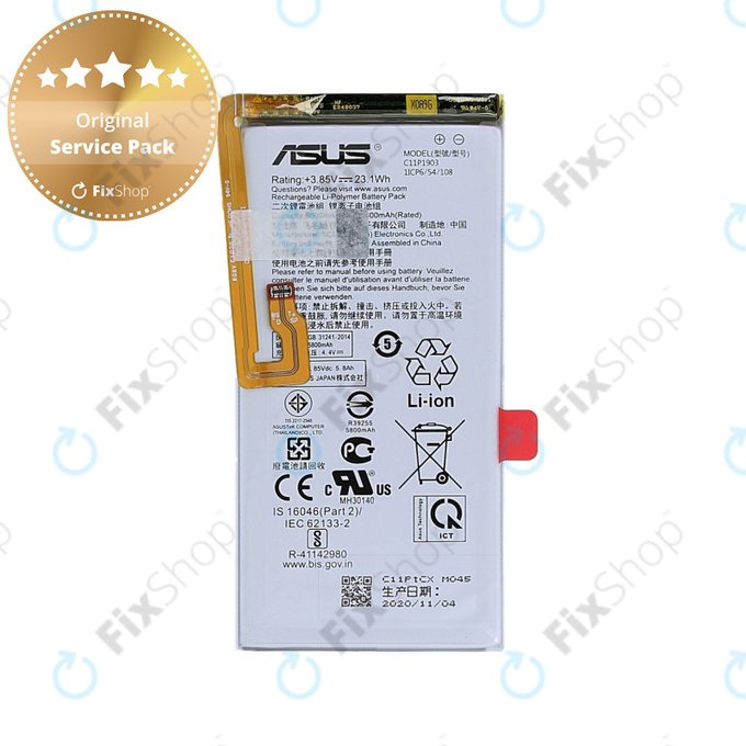 Asus ROG Phone 3 ZS661KS - Akku Batterie C11P1903 5800mAh - 0B200-03720100 Genuine Service Pack