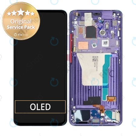 Xiaomi Pocophone F2 Pro - LCD Display + Touchscreen Front Glas + Rahmen (Electric Purple) - 56000F0J1100 Genuine Service Pack