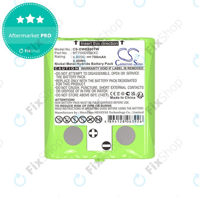 Batterie für Detewe Outdoor Pmr a Simvalley, 700mAh, Ni-MH, 4.8V, MT700D03XXC, HQ