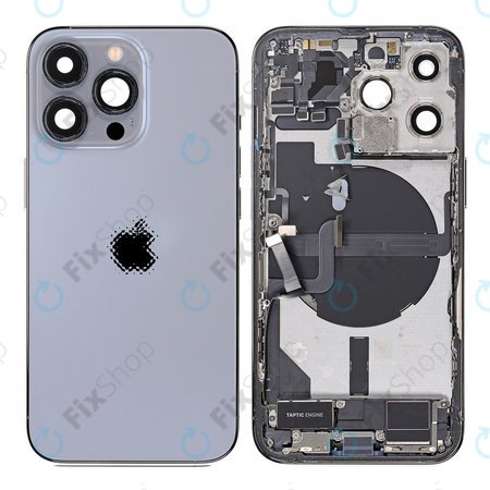Apple iPhone 13 Pro - Backcover mit Kleinteilen (Blue)