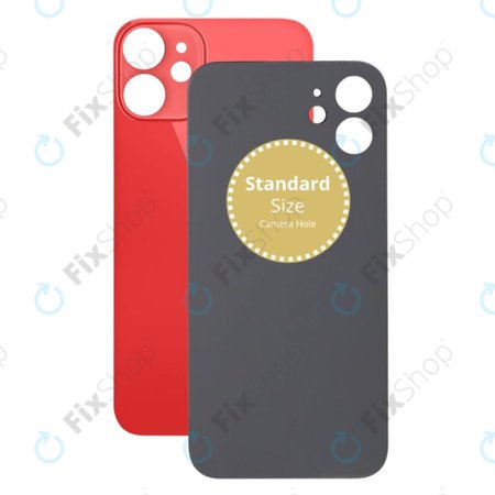 Apple iPhone 12 Mini - Backcover Glas (Red)