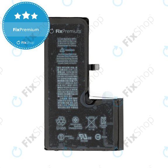 Akku Batterie für iPhone XS, 2658mAh, FixPremium