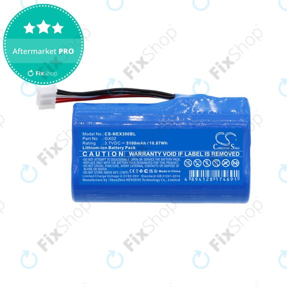Batterie für NEXGO N3, N5, 5100mAh, Li-Ion, 3.7V, GX02, HQ