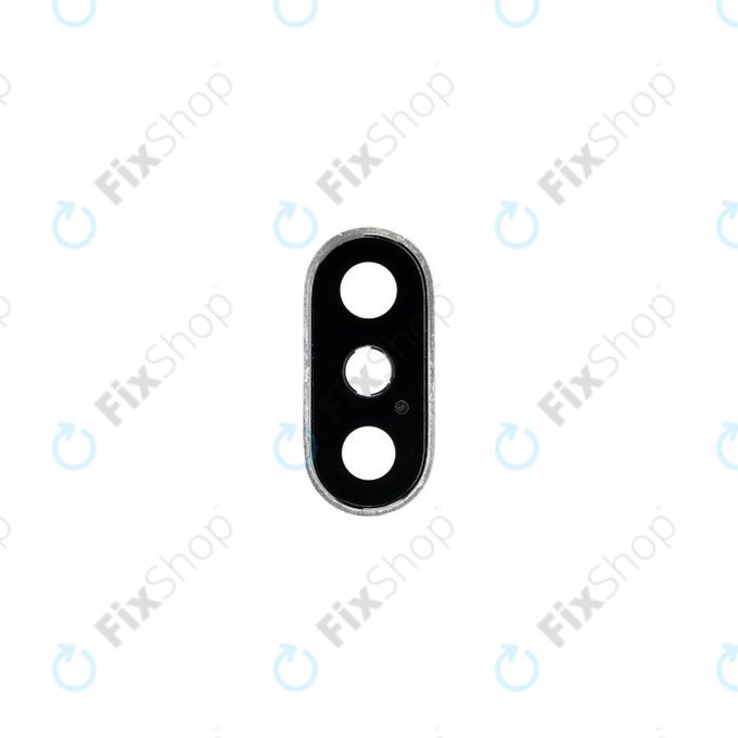 Apple iPhone XS Max - Kamerarahmen mit Rahmen (Silver)