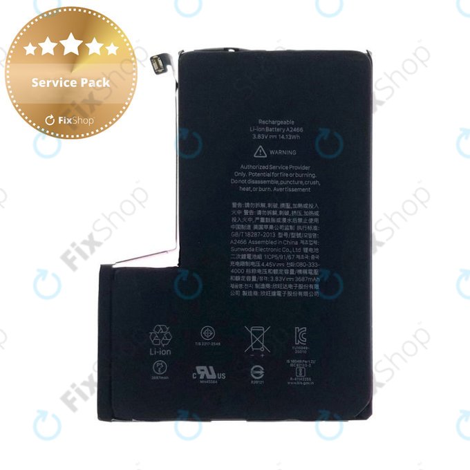 Apple iPhone 12 Pro Max - Akku Batterie A2466 3687mAh Service Pack