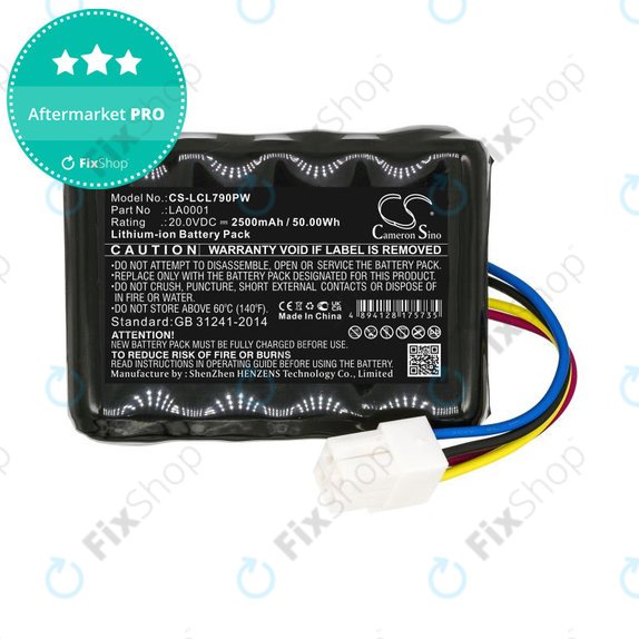 Akku batterie für Landxcape LX797, Ferrex 800m2 2021, 2500mAh, Li-Ion, 20V, LA0001, HQ