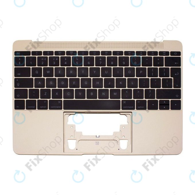 Apple MacBook 12" A1534 (Early 2015 - Mid 2017) - Oberer Rahmen Tastatur + Tastatur UK (Gold)