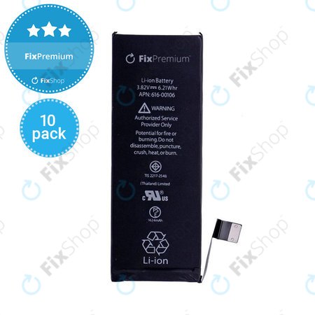 Apple iPhone SE - Akku Batterie 1624mAh FixPremium (10 Pack)