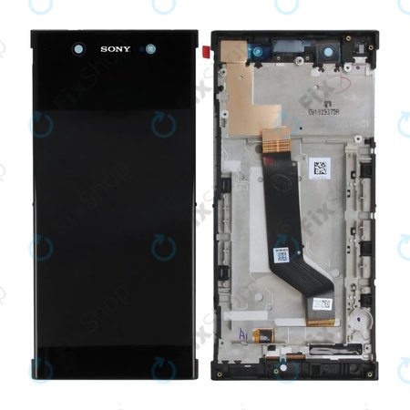 Sony Xperia XA1 Ultra G3221 - LCD Display + Touchscreen Front Glas + Rahmen (Black) - 78PB3400010, 78PB3400090 Genuine Service Pack