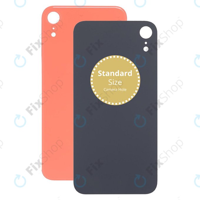 Apple iPhone XR - Backcover Glas (Coral)