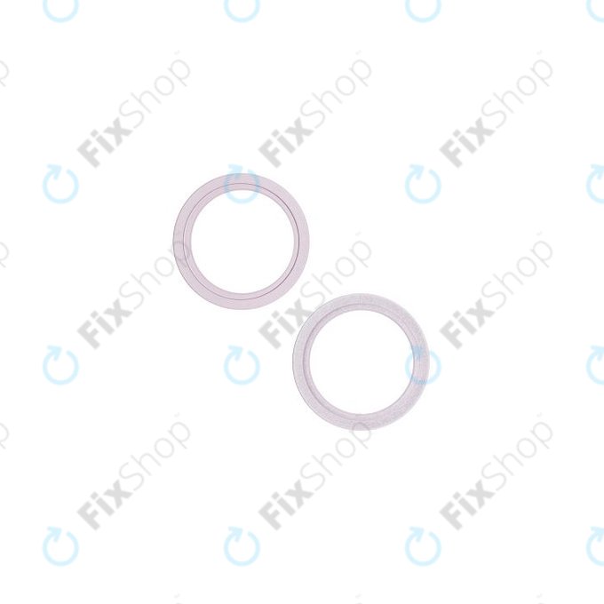 Apple iPhone 13, 13 Mini - Rückfahrkamera Schieberahmen (Pink) - 2Stk